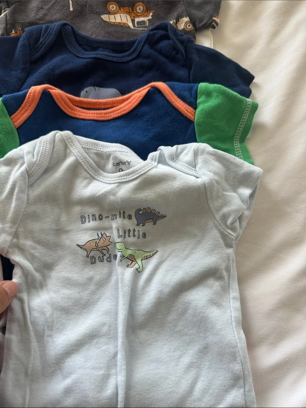 Bundle 11 Baby Short-Sleeve One-Piece Bodysuit  size 6-9 months